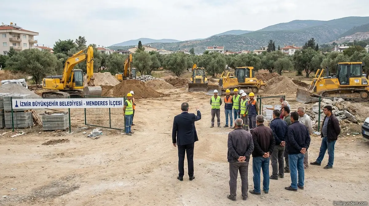 İlkay Çiçek Menderes'in 44 Mahallesinde Sahaya İndi