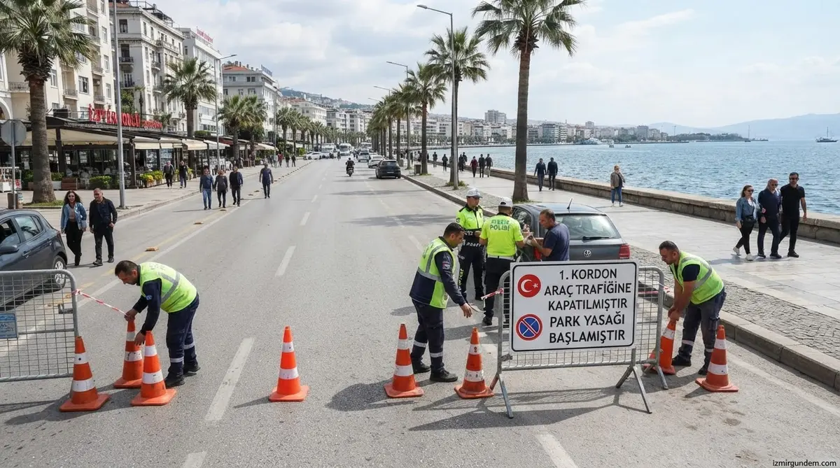 İzmir 1. Kordon Trafiğe Kapatılıyor: Park Yasağı Başlıyor