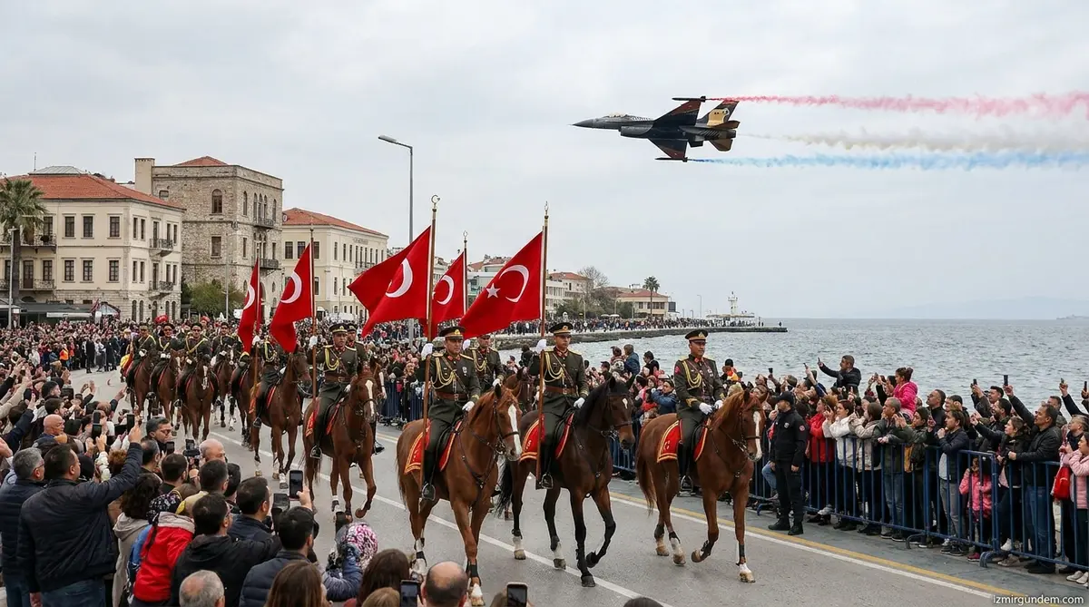 İzmir 9 Eylül 104. Yıl Coşkusu: SOLOTÜRK ve Süvariler Kordon'da