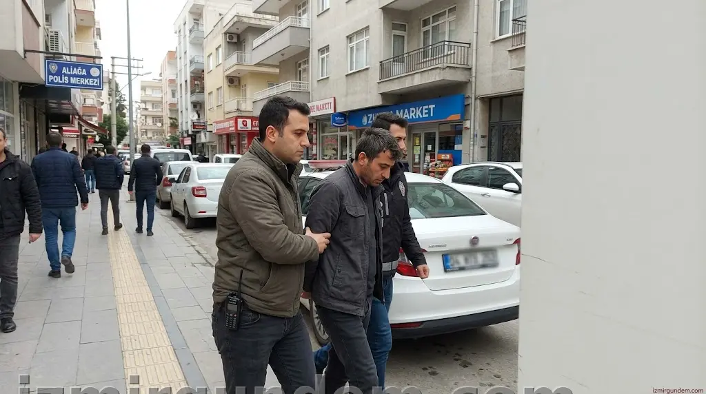 İzmir Aliağa'da 15 Yıl Cezası Bulunan Cezaevi Firarisi Yakalandı