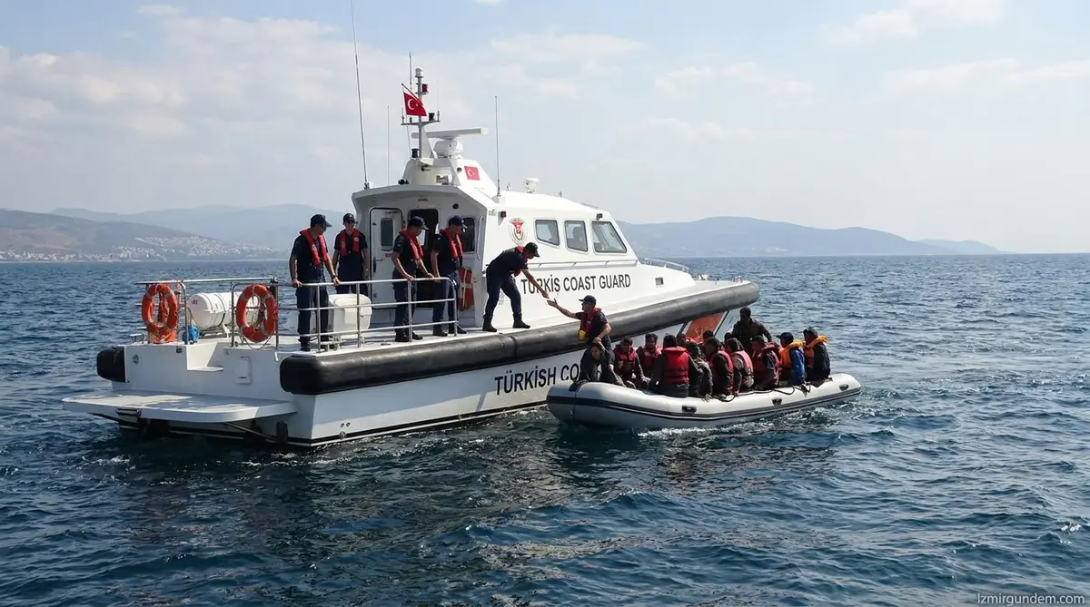İzmir Açıklarında Göçmen Operasyonu: 44 Kişi Yakalandı