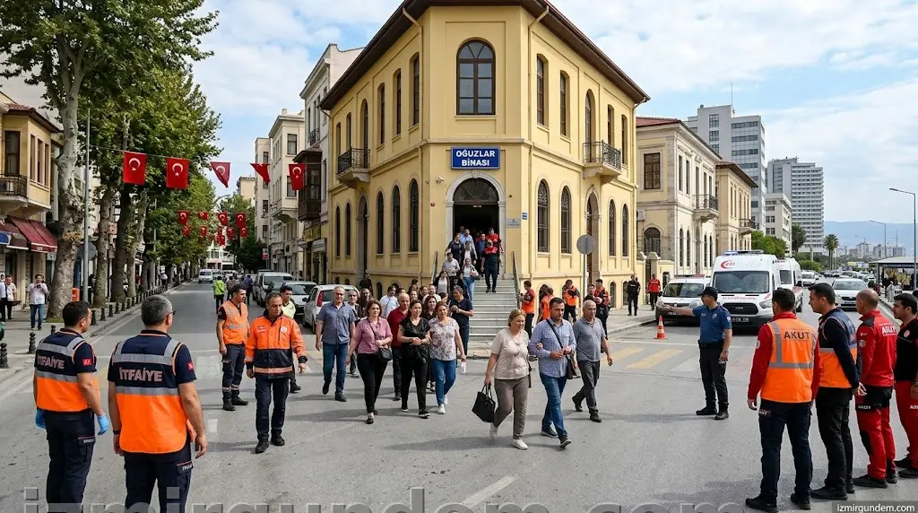 İzmir Büyükşehir'de 6.9'luk Senaryo: Oğuzlar Binası Tahliye Edildi