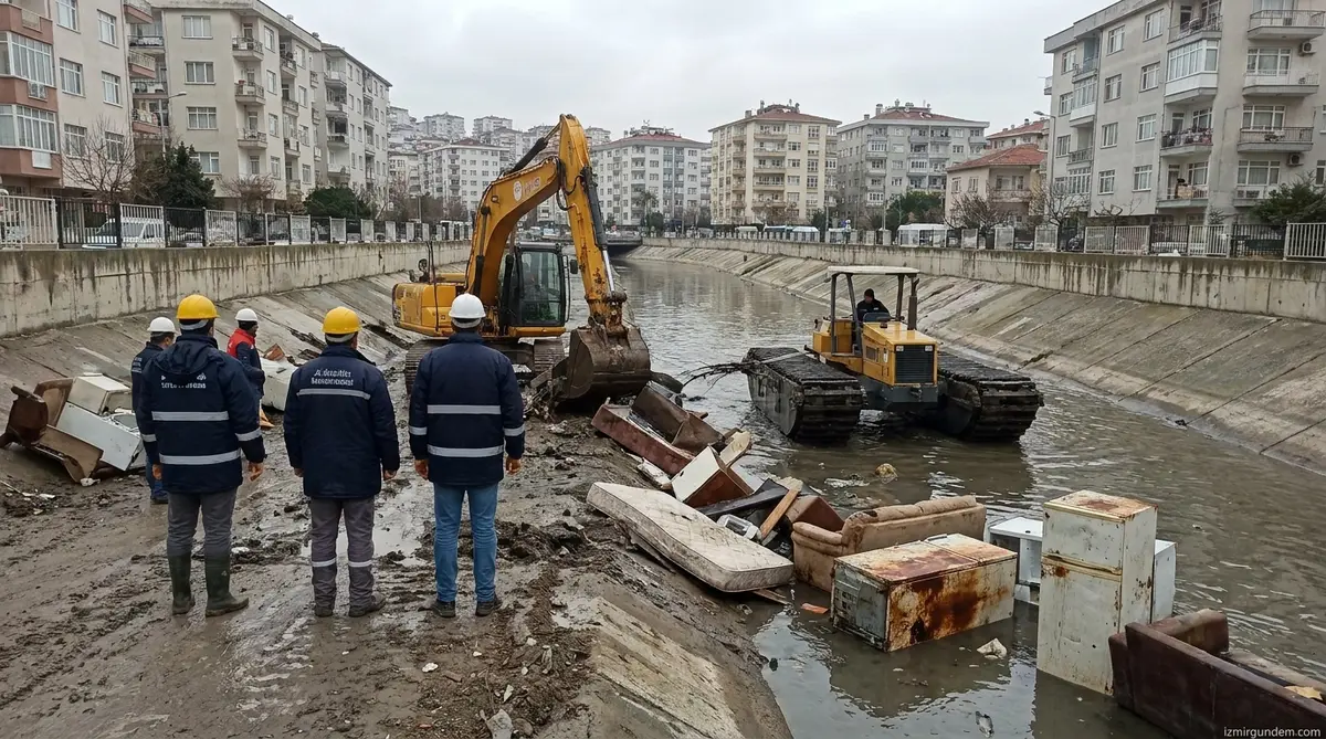 İzmir Derelerinden 233 Bin Ton Atık Çıkarıldı: Körfez Temizliği