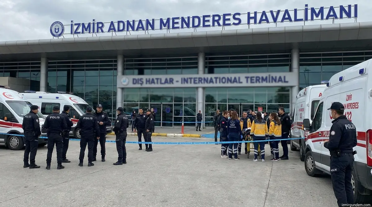 İzmir Havalimanı'nda Bıçaklı Dehşet: 4 Polis Yaralandı