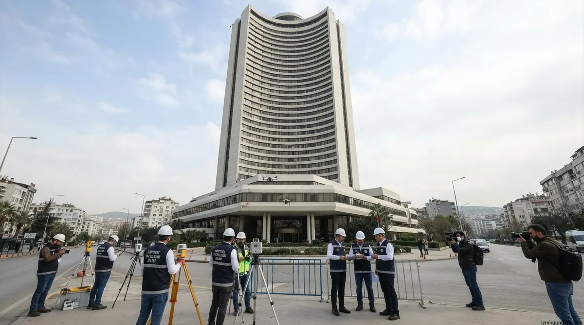 İzmir Hilton Binası İçin Resmi Deprem İncelemesi Başlatıldı