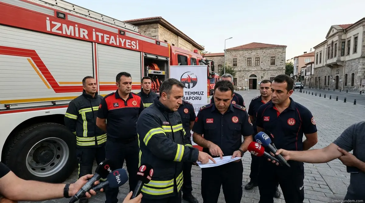 İzmir İtfaiyesi Temmuz Raporu: 4 Bin 316 Olaya Müdahale