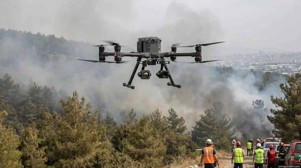 İzmir İtfaiyesi'nde Dron Dönemi: Alevlerin Kalbi Havadan İzlenecek