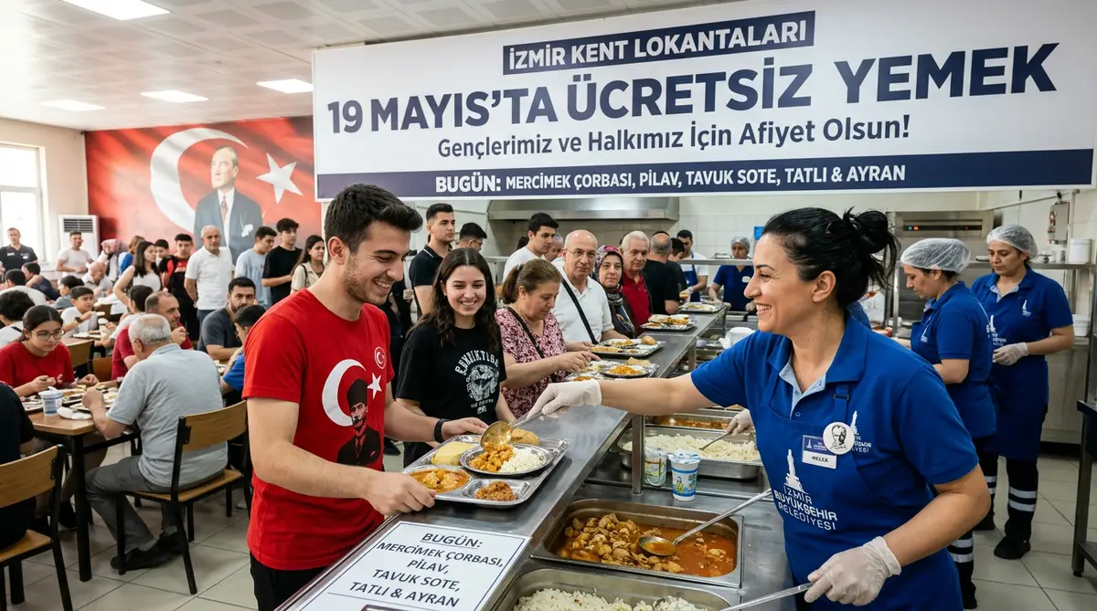 İzmir Kent Lokantaları 19 Mayıs’ta Ücretsiz Yemek...