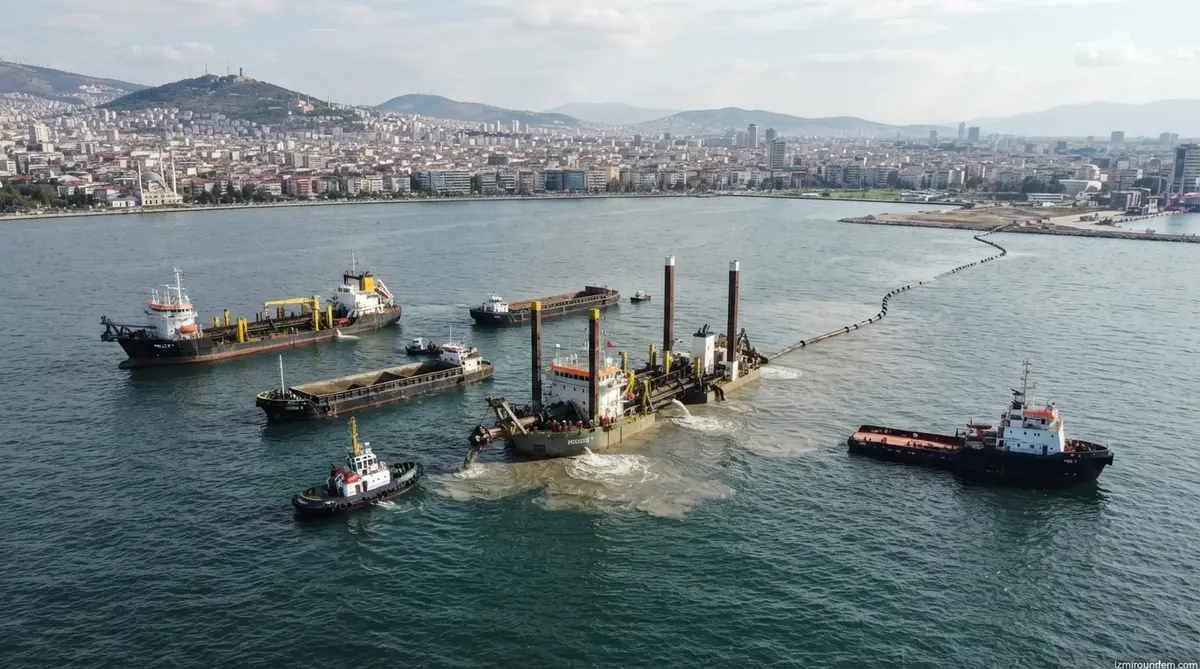 İzmir Körfezi'nden 1,5 Milyon Ton Çamur Çıkarıldı
