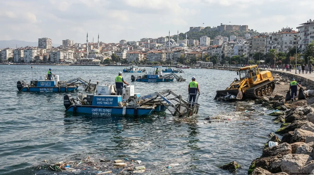İzmir Körfezi'nden Yılda 1.500 Ton Atık Çıkarılıyor