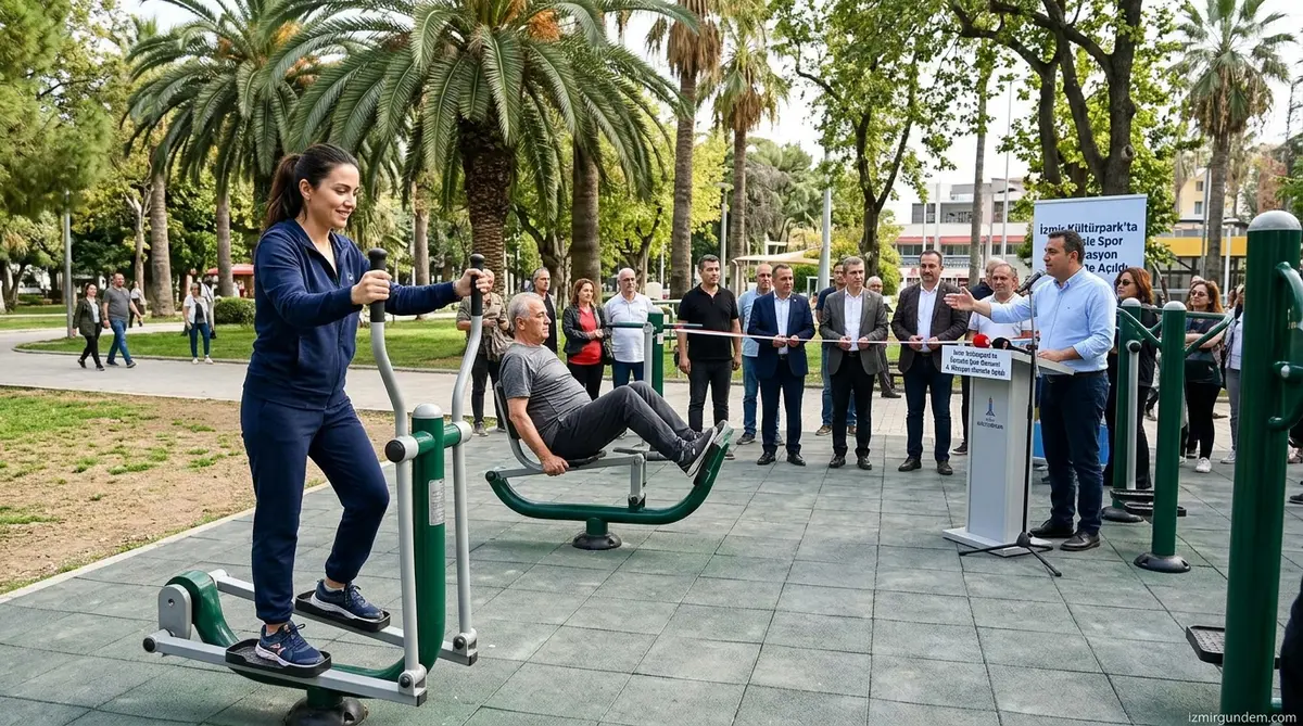 İzmir Kültürpark'ta Ücretsiz Spor Dönemi: 4. İstasyon Hizmete Açıldı