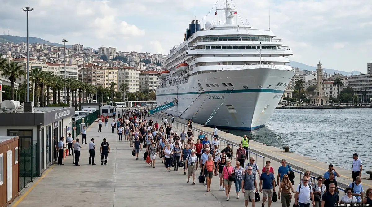 İzmir Limanlarına Kruvaziyer Akını: 7 Ayda 90 Bin Yolcu