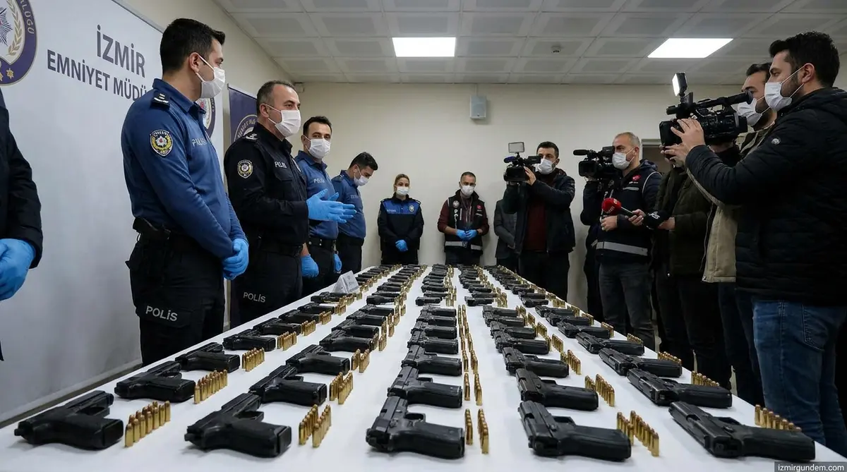 İzmir Merkezli Silah Operasyonu: 100 Tabanca Ele Geçirildi
