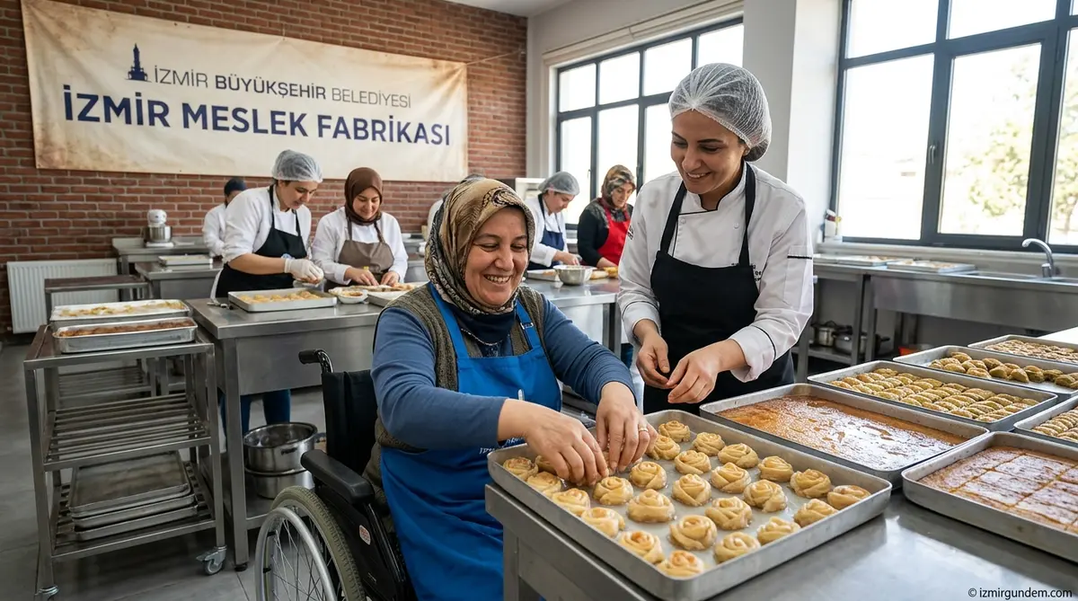 İzmir Meslek Fabrikası'nda Engeller Tatlıyla Aşıldı