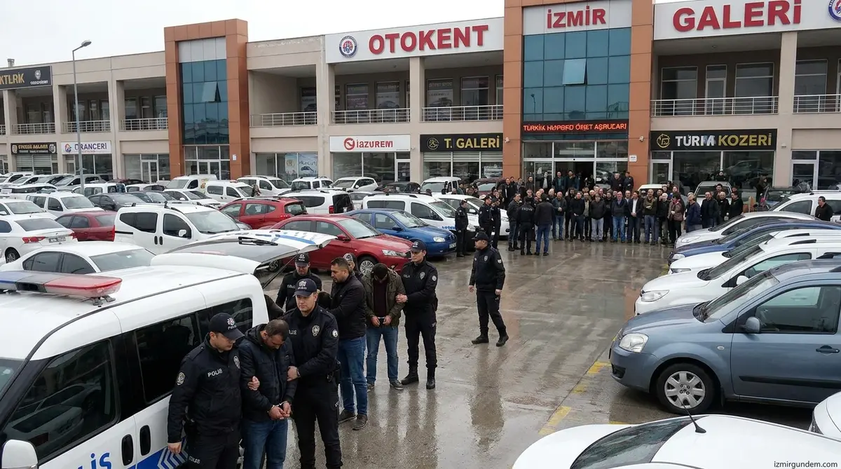 İzmir Otokent'te Galeri Görünümlü Tefeci Operasyonu: 10 Gözaltı