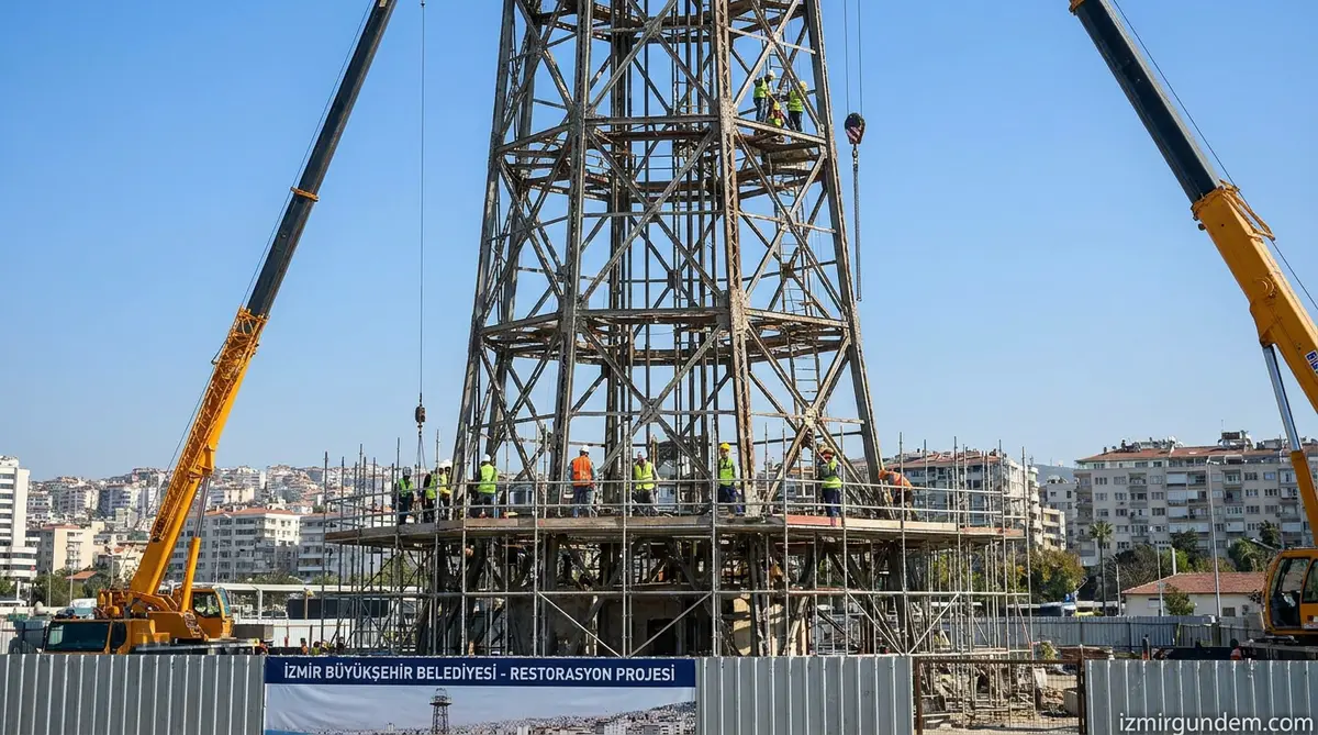 İzmir Paraşüt Kulesi 90 Yıl Sonra Ayağa Kalkıyor