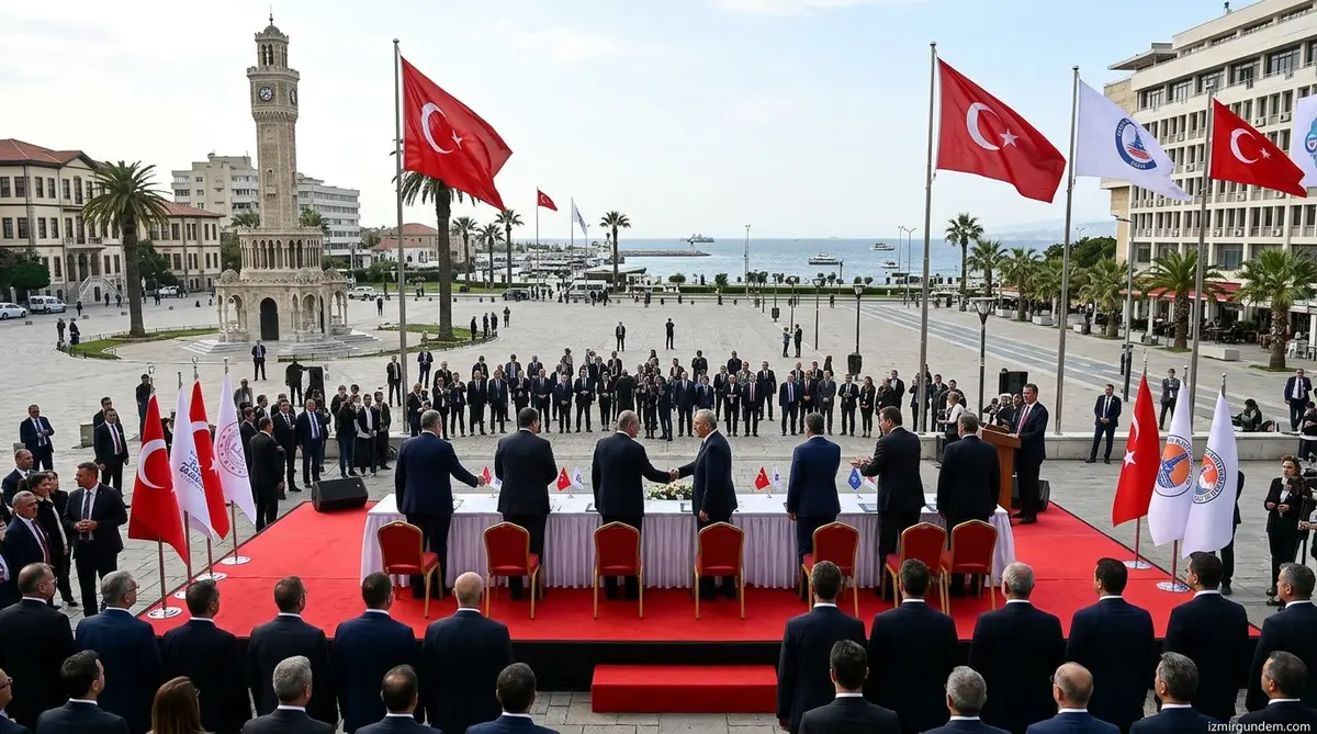 İzmir Protokolünde Tuncay Özkan'dan Cemil Tugay'a Sert Uyarı
