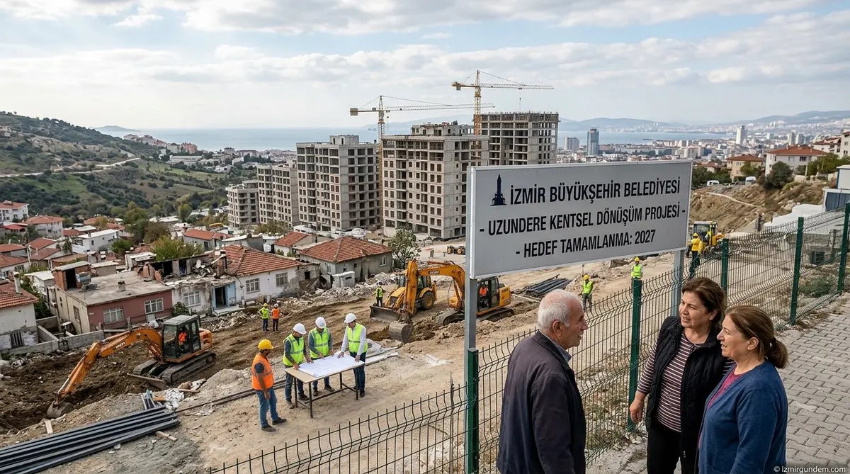 İzmir Uzundere Kentsel Dönüşümünde 2027 Takvimi Netleşti