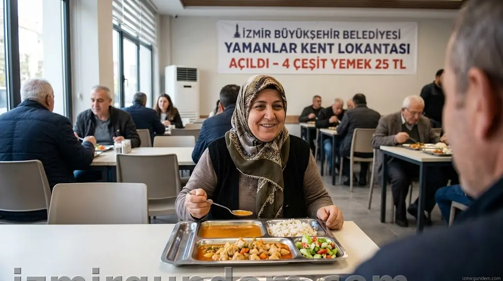 İzmir Yamanlar Kent Lokantası Açıldı: 4 Çeşit Yemek Sadece 25 TL