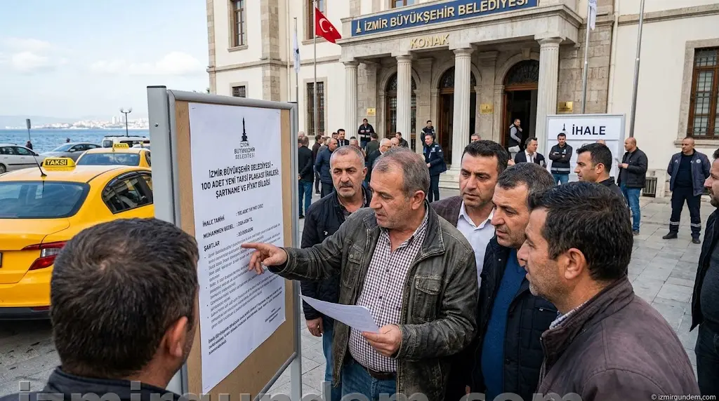 İzmir'de 100 Yeni Taksi Plakası İhalesi: Fiyat ve Şartlar Belli Oldu