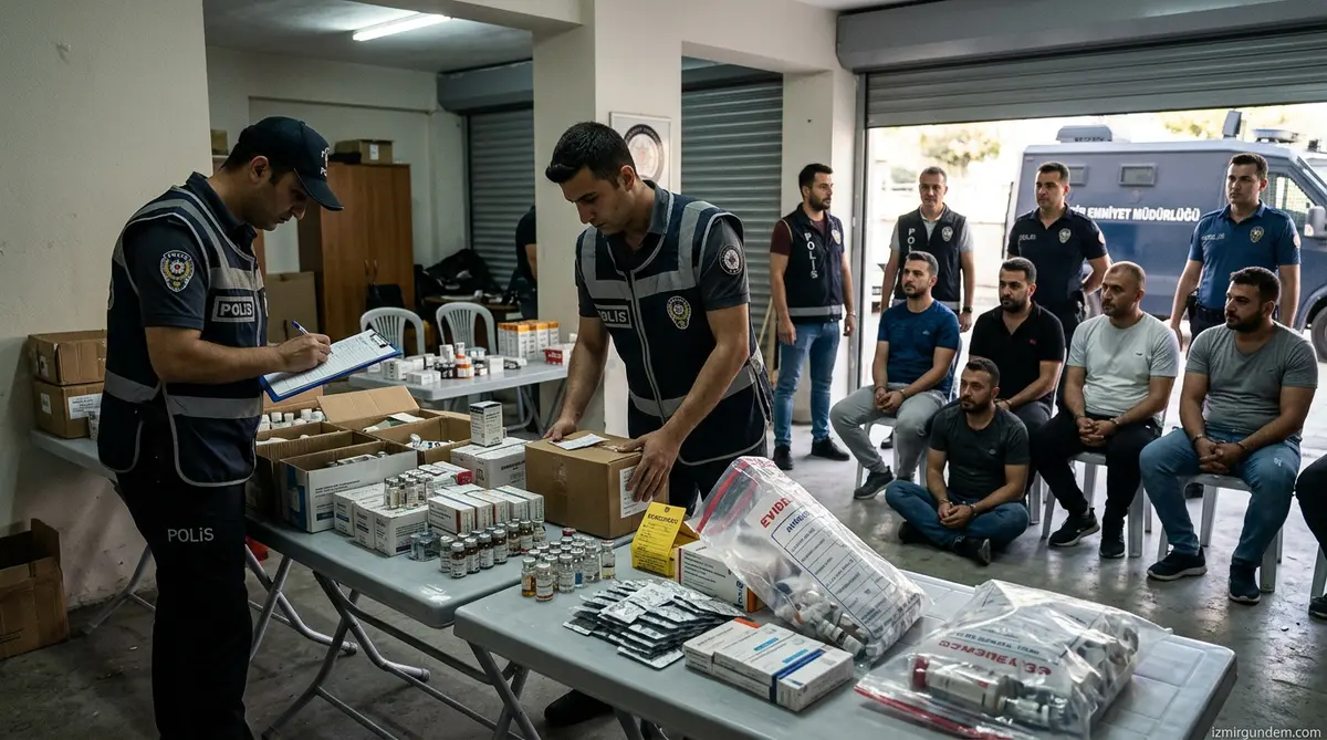 İzmir'de 11 Milyonluk Steroid Operasyonu: 6 Gözaltı
