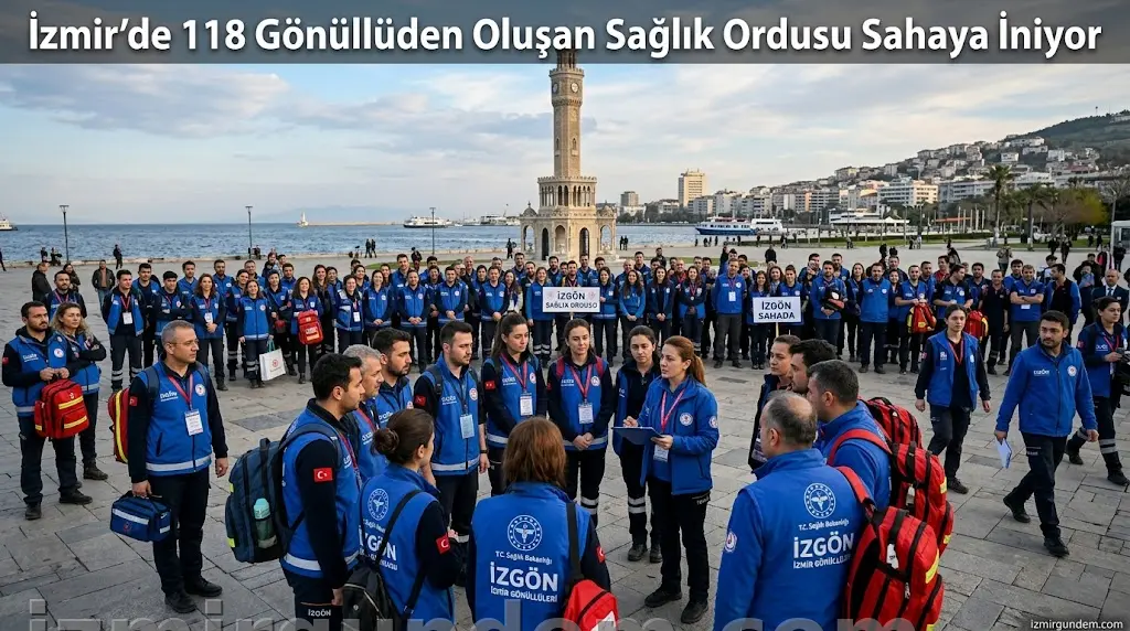 İzmir'de 118 Gönüllüden Oluşan Sağlık Ordusu Sahaya İniyor