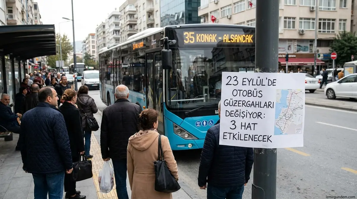 İzmir'de 23 Eylül'de Otobüs Güzergahları Değişiyor: 3 Hat Etkilenecek