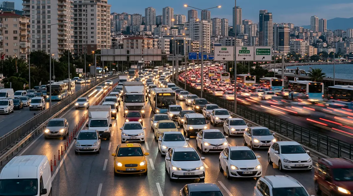 İzmir'de Araç Sayısı 2 Milyonu Aştı: Trafikte...