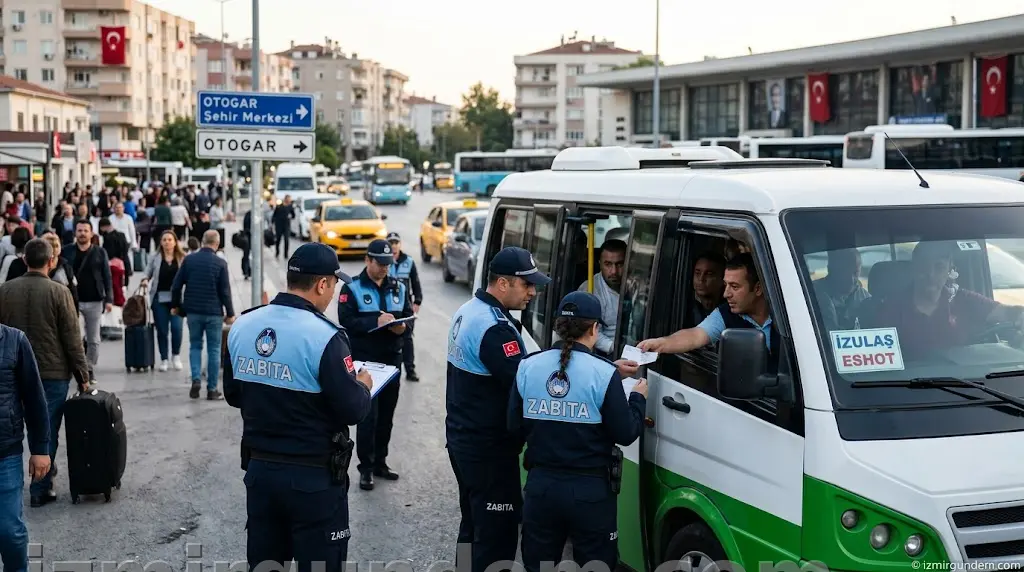 İzmir'de Bayram Öncesi Zabıtadan Ulaşım Denetimi