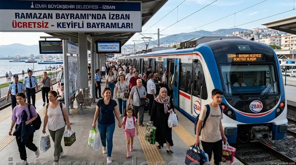 İzmir'de Bayramda Ulaşım Düzenlemesi: İZBAN Ücretsiz