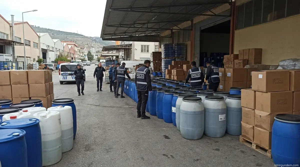 İzmir'de Dev Kaçak İçki Operasyonu: Çiğli ve Çeşme'de Baskın