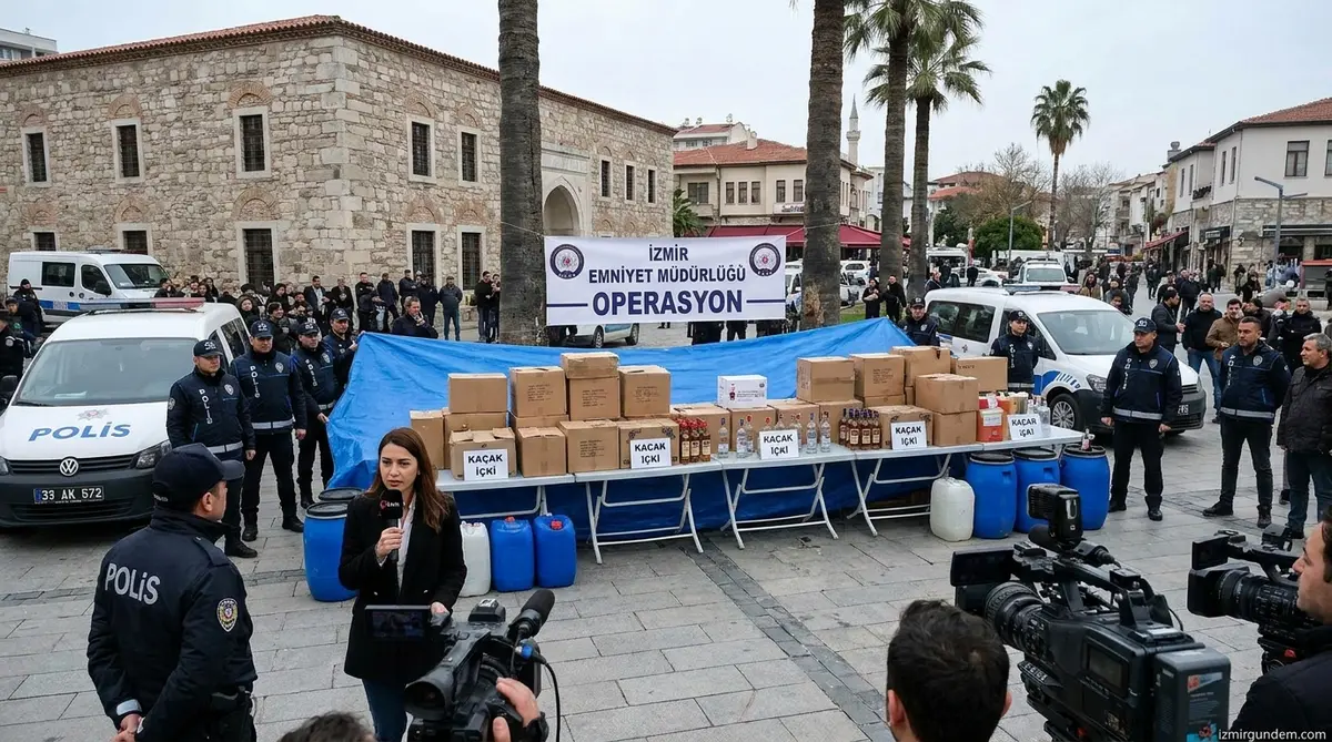İzmir'de Dev Operasyon: 1,5 Milyarlık Vurgun ve Kaçak İçki Darbesi