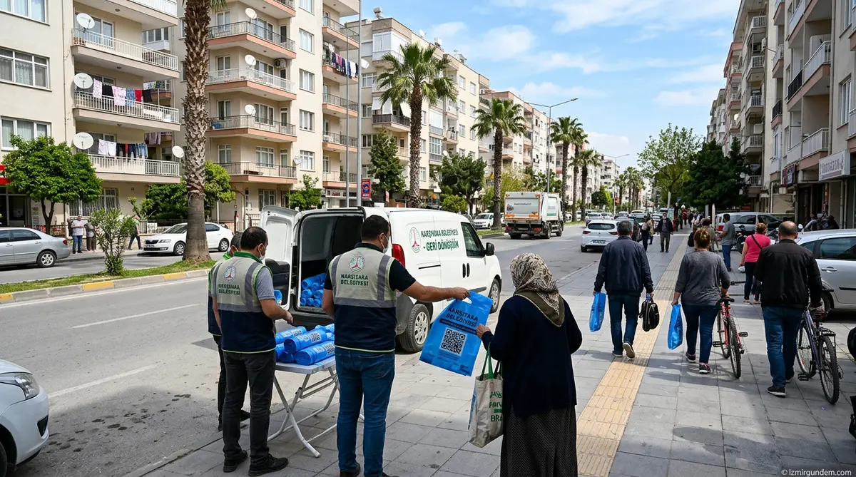 İzmir'de Geri Dönüşüm Atağı: 9 İlçede Atıklar Kapıdan Alınıyor