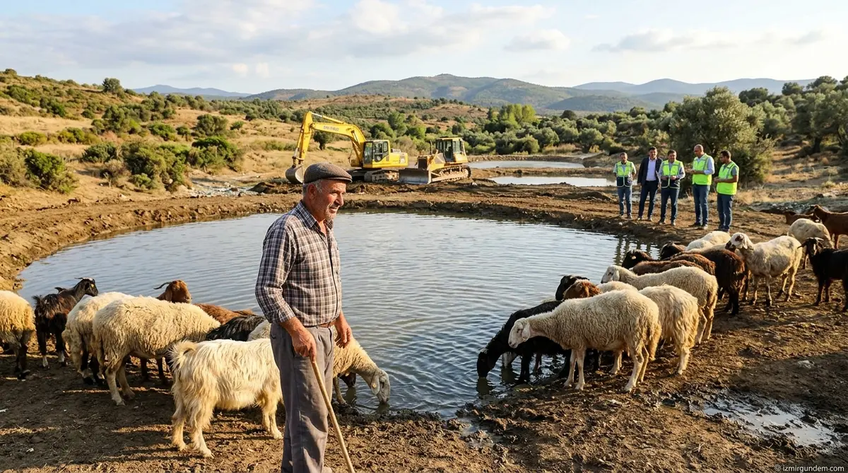 İzmir'de Hayvancılığa Can Suyu: 100 Yeni Gölet Geliyor
