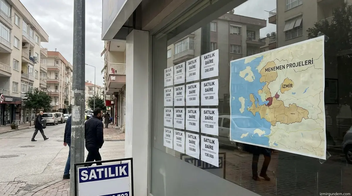 İzmir'de Konut Satışları Yüzde 17 Düştü: Menemen Zirvede
