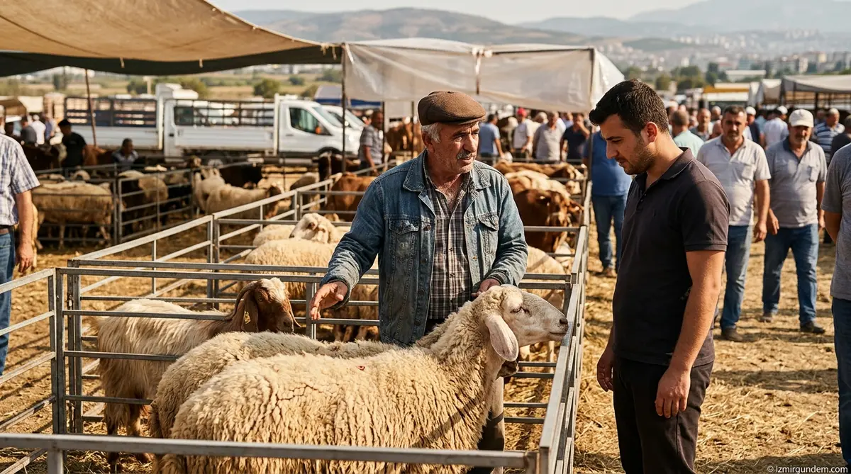 İzmir'de Kurban Pazarları Kuruldu: Fiyatlar 85 Bin Liradan Başlıyor