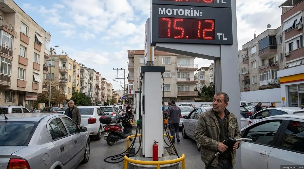 İzmir'de Motorin 75 Lirayı Aştı: 21 Temmuz Akaryakıt Zammı Pompayı