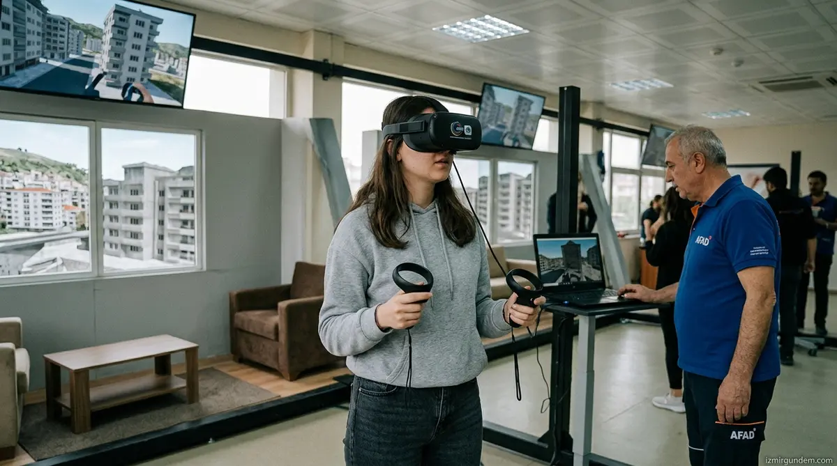 İzmir'de Sanal Gerçeklikle Deprem Eğitimi: Buca'da Dev Simülasyon