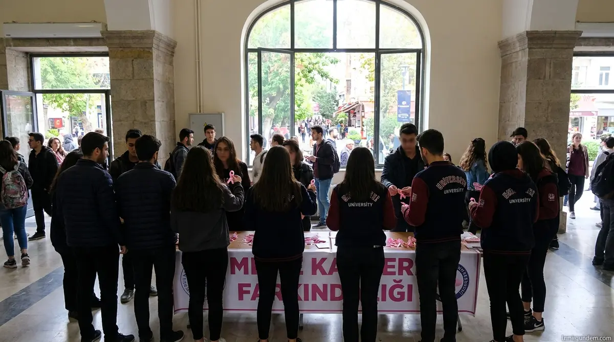 İzmir'de Sağlık Gönüllüleri Farkındalık İçin Sahaya İndi