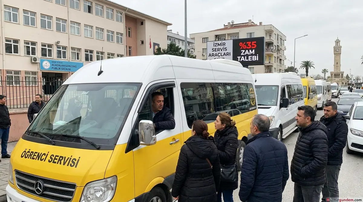 İzmir'de Servis Ücretlerine Yüzde 35 Zam Talebi Geldi