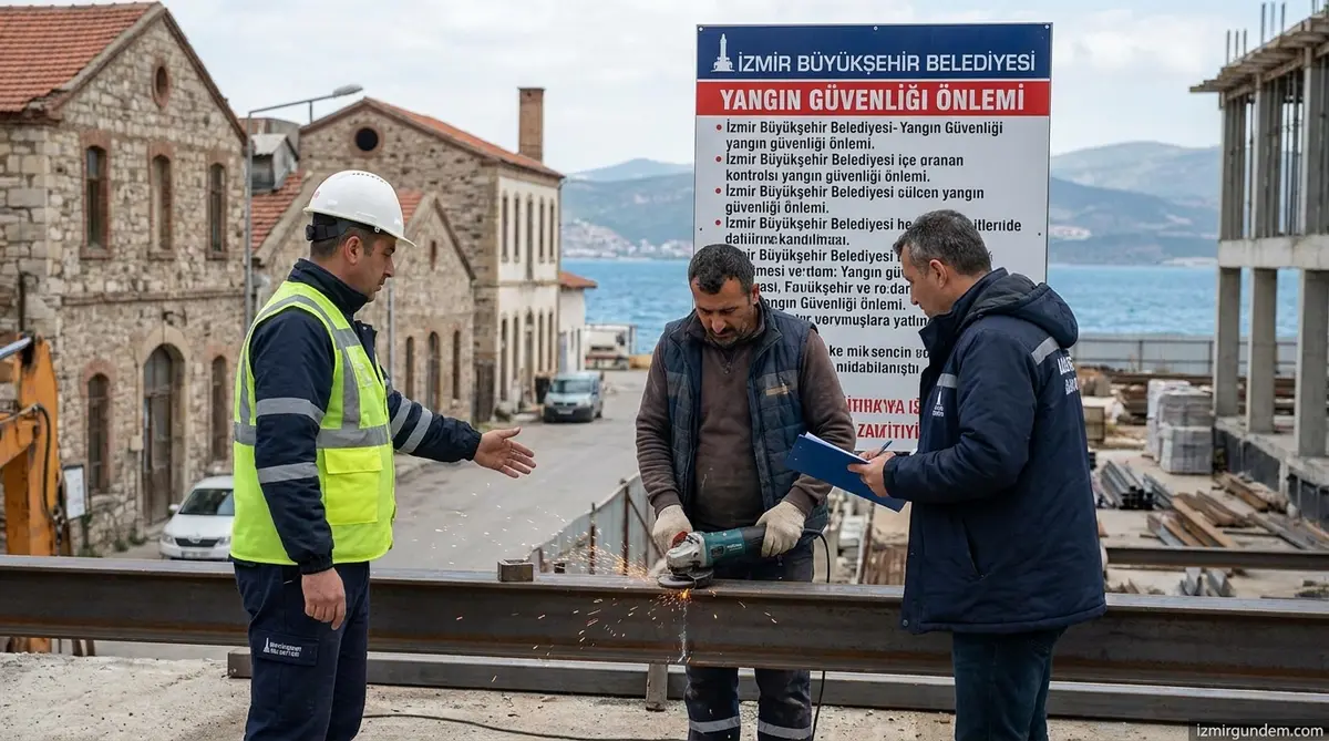 İzmir'de Yangın Önlemi: Kıvılcım Çıkaran Makinelere Bildirim Şartı