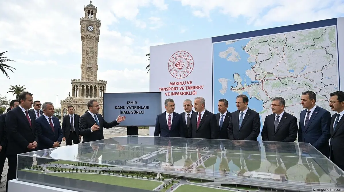 İzmir'de Üç Büyük Kamu Yatırımı İçin İhale Düğmesine Basıldı