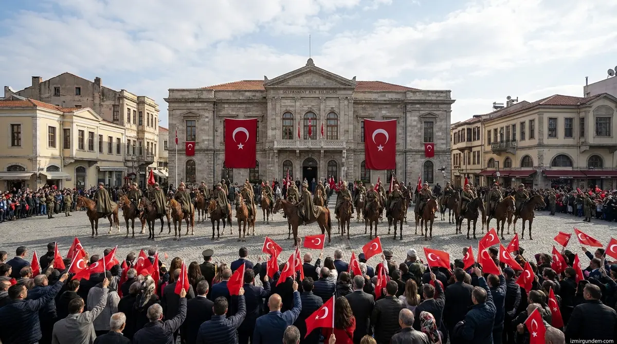 İzmir'in 104. Yılında Süvari Birlikleri Konak Meydanı'nı Coşturdu