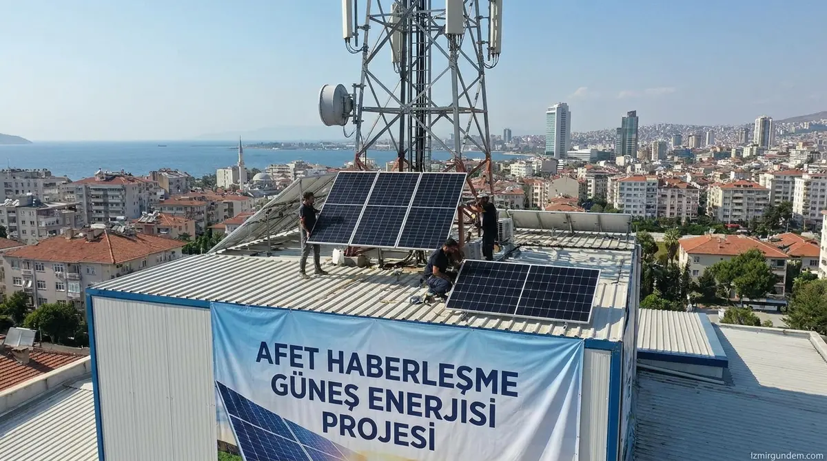 İzmir'in Afet Haberleşmesine 3,4 Milyonluk Güneş...
