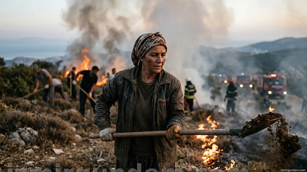 İzmir'in Kahraman Anneleri Alevlerle Mücadele Ediyor