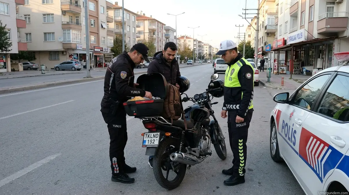 Karabağlar'da Motosikletli Zehir Sevkiyatına Polis...