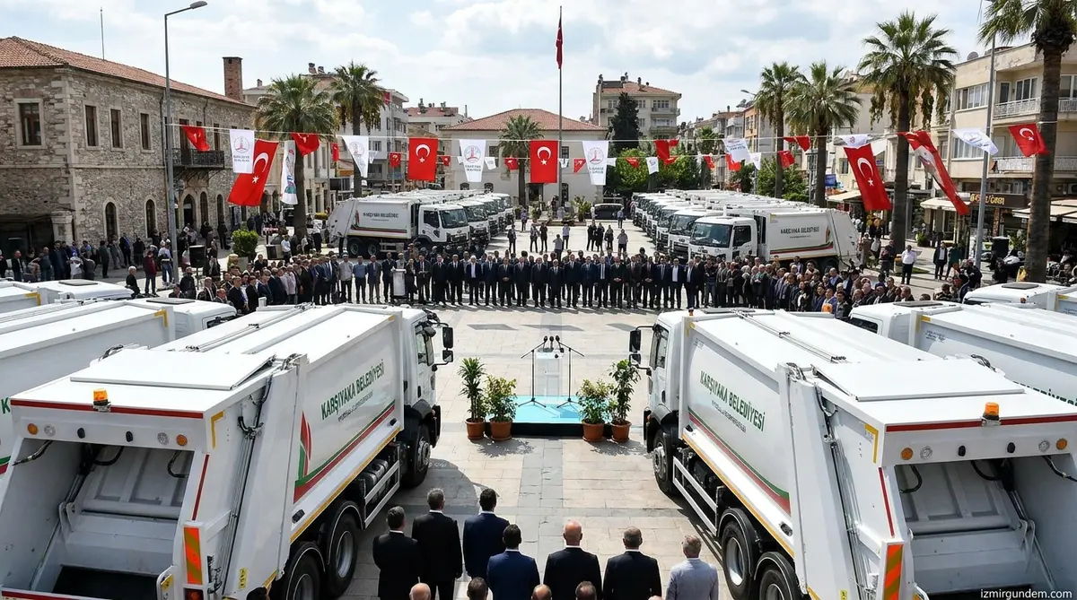Karşıyaka Belediyesi Filosuna 17 Yeni Çöp Kamyonu Ekledi