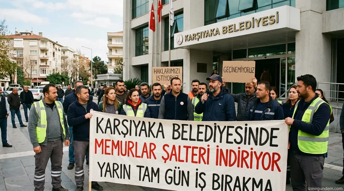 Karşıyaka Belediyesinde Memurlar Şalteri İndiriyor: Yarın Tam Gün İş...