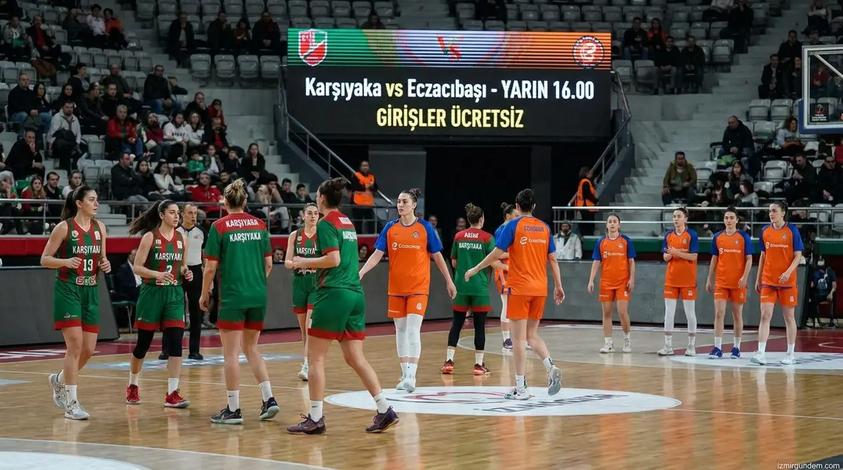 Karşıyaka Eczacıbaşı Maçı Yarın 16.00'da: Girişler Ücretsiz