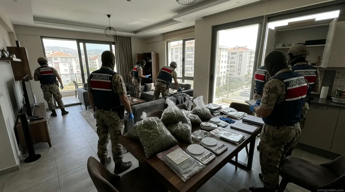 Karşıyaka Mavişehir'de Uyuşturucu Operasyonu: 1.2 Kilogram Skunk Ele